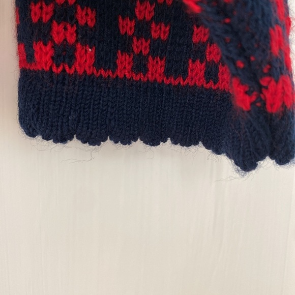 Vintage Tally Ho Womens Cardigan Red Black Scotty Dog Holiday Christmas Size XL - Picture 6 of 13